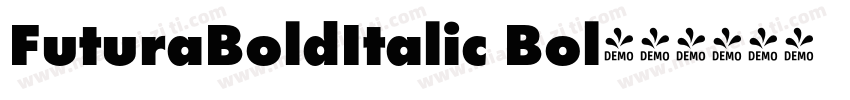 FuturaBoldItalic Bol字体转换